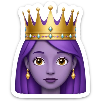 Purple royalty sticker