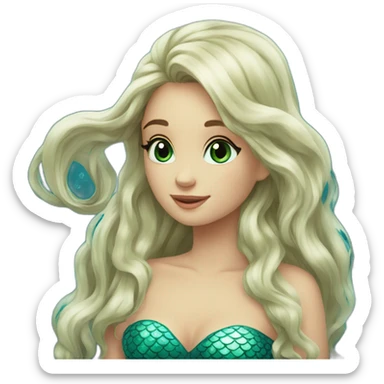 Mermaid européen Beautiful  sticker