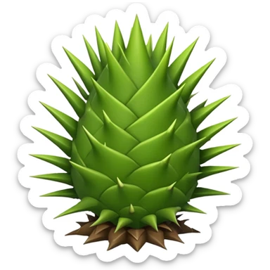 an emoji with thorns sticker