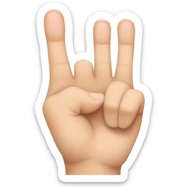 Toe middle finger  sticker