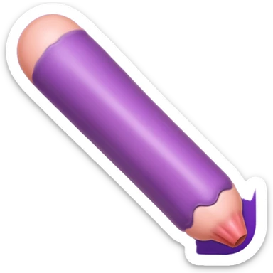 Top view of erect Penis sticker