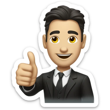 nikoola tesla thumbs up sticker