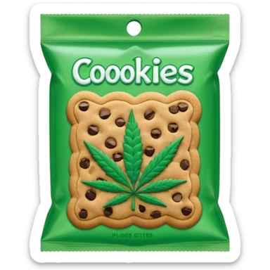 Weed pound baggie with the name cookies on it sticker