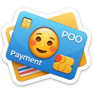 payment method flat style sticker