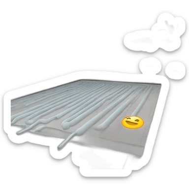underfloor heating sticker
