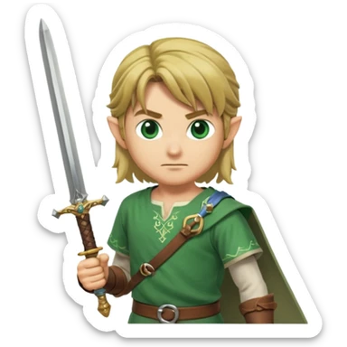 Link with sword sticker