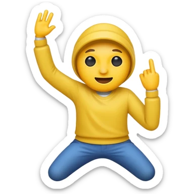 dabbing emoji sticker