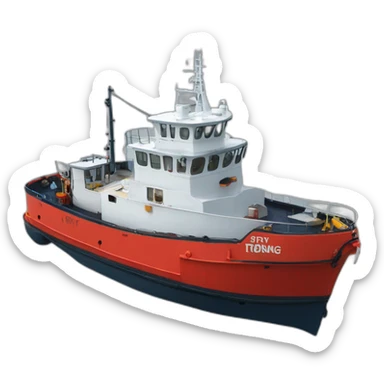 Gipsy style offshore tug sticker