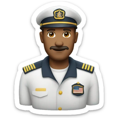 a boat captain sticker