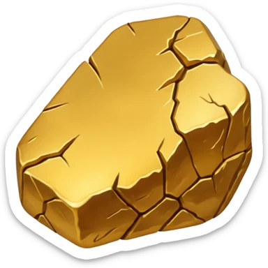 gold nugget sticker
