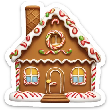 Gingerbread house sticker