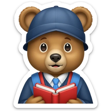 student bear sticker