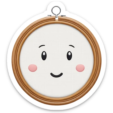 embroidery hoop sticker