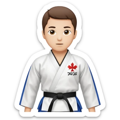 dobok taekwondo sticker