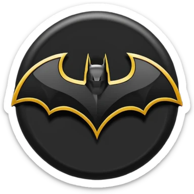 batman logo sticker