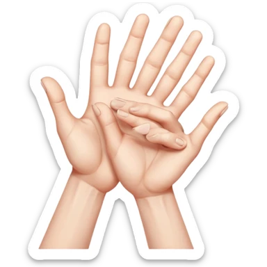 two hands gesturing a strangle motion with no person included  sticker