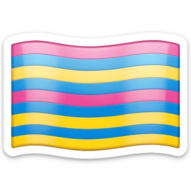 pansexual flag sticker