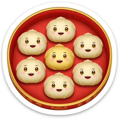 Chinese theme emoji food sticker
