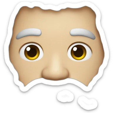 Obeso de rulos y barba candado sticker