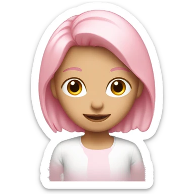 Light pink hear sticker