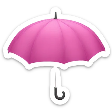 pink umbrella sticker