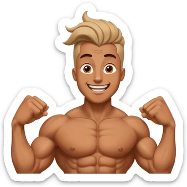 Cinematic Realistic Hercules Portrait, head tilted dramatically with an exaggeratedly amused expression, featuring a bold yet playful demeanor. His rugged, muscular form and finely detailed classical garb are rendered with dynamic lighting and robust textures, conveying a rare moment of lighthearted mirth from a timeless legend. sticker