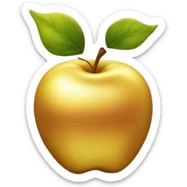 Golden apple sticker