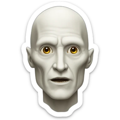 Lord Voldemort without nose sticker