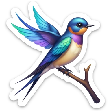 Swallow sticker