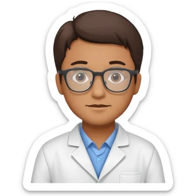 Lab technologist male sticker