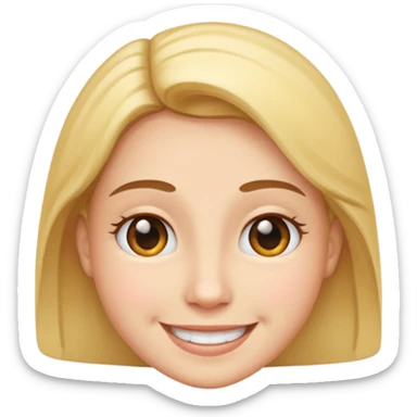 Smily face showing great respect  sticker