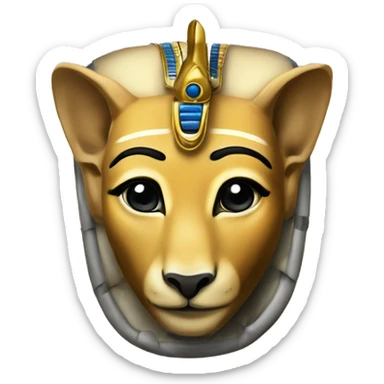 king tut INSIDE of a kangaroos pouch sticker