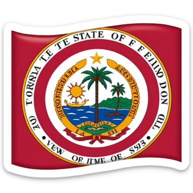 Florida state flag sticker