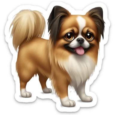 Pekinese and papillon sticker