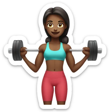 Weight Lifting clean Girl  sticker