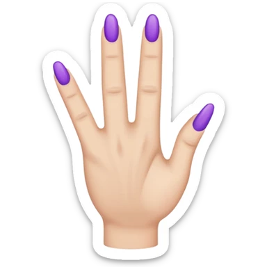 Doigt lever violet sticker
