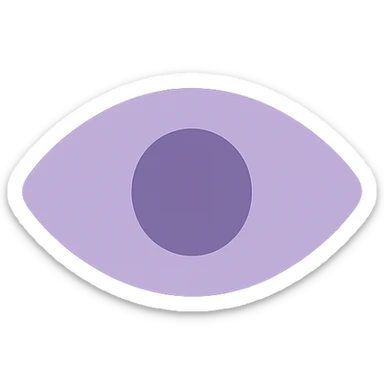 A dull purple eyes sticker