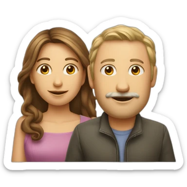 Deux mains côtes à côtes avec seulement le pouce, l’index et le majeur de levés sticker