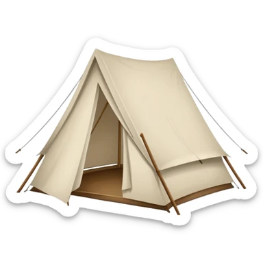 tent unmade sticker
