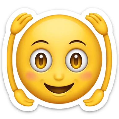emoji with dizzy eyes but smiling  sticker