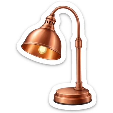 Copper lamp sticker