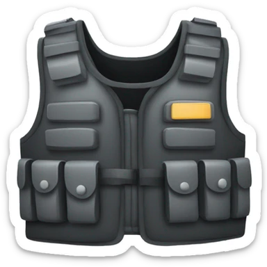 bulletproof vest sticker