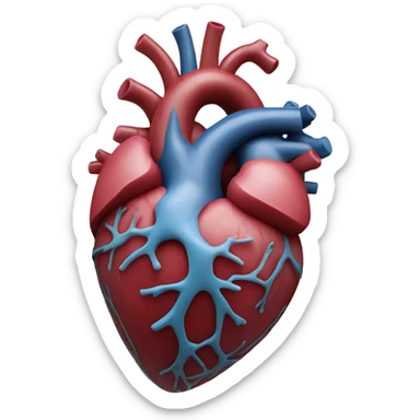 Beating heart sticker