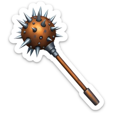 spiked mace sticker
