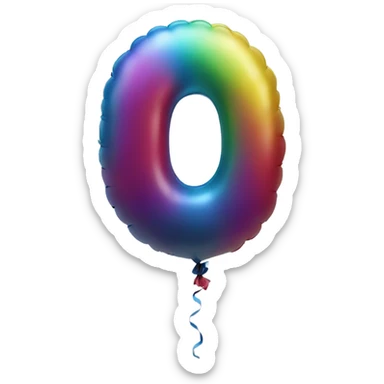 balloon-shaped-like-number-0 sticker