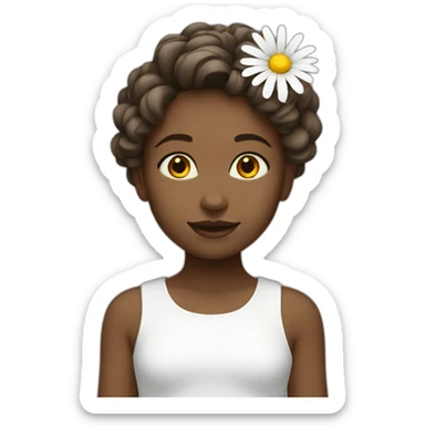 daisy-girl-white-people sticker
