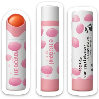lip balm with label sticker