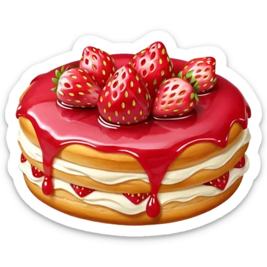 Strawberry Glaze Pastries
 sticker