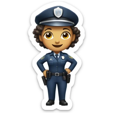 gufetta poliziotta sticker