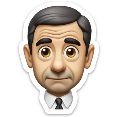 Mr bean sticker